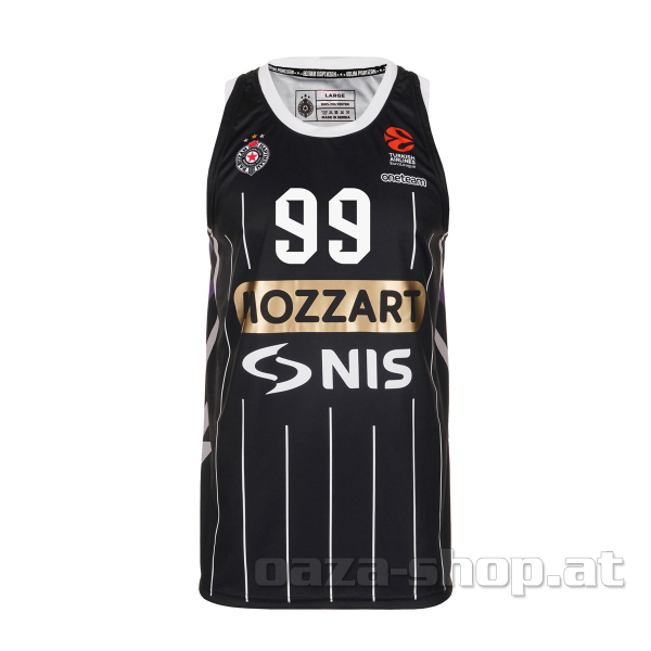 Košarkaški dres KK Partizan crni 24/25