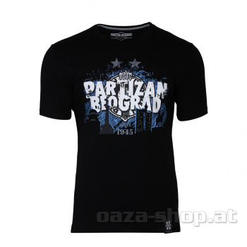 Majica PFC "PARTIZAN BGD 1945" crna